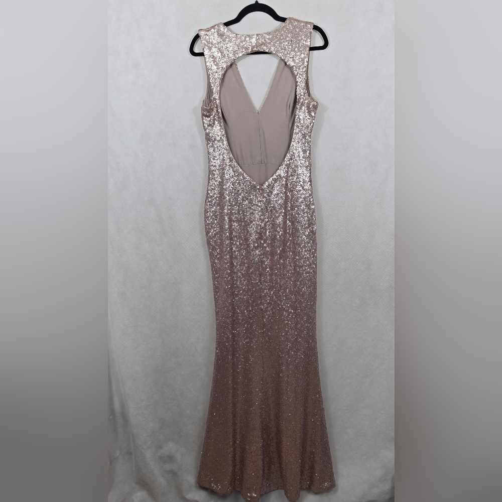 Dress the Population Karina Gold Sequin Mermaid Gown - Picture 6 of 8